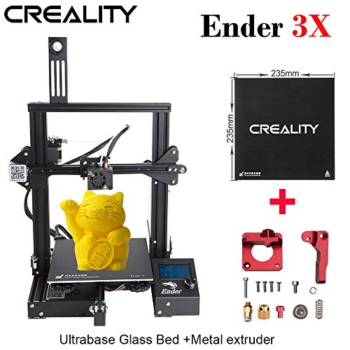 Book Cover ENOMAKER Creality Ender 3X 3D Printer with Ultrabase Glass Bed and Aluminum Alloy Bowden Metal Exutruder Frame, Resume Printing, 220×220×250mm