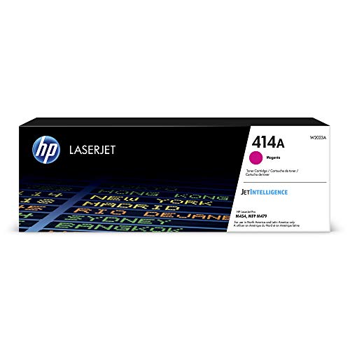 Book Cover HP 414A | W2023A | Toner Cartridge | Magenta | Works with HP Color LaserJet Pro M454 series, M479 series