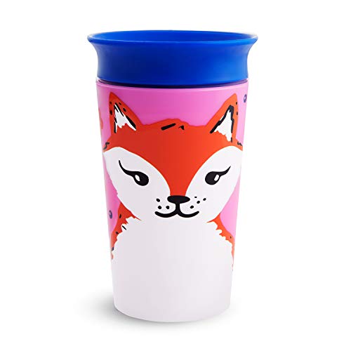 Book Cover Munchkin Miracle 360 WildLove Sippy Cup, 9 Ounce, Red Fox