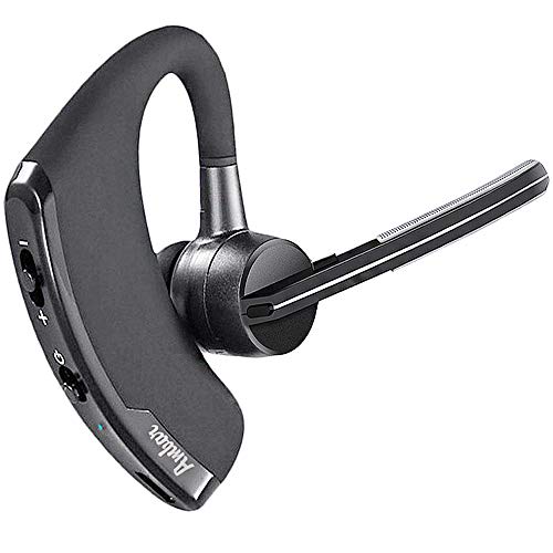 Book Cover Ambar Wireless Bluetooth Headset with Mic – V4.1+EDR Bluetooth Earpiece, 48+ Work Hrs, 200+ Standby Hrs, for Professionals, Office, Driving, Compatible with Android, iPhone, Noise Cancelling