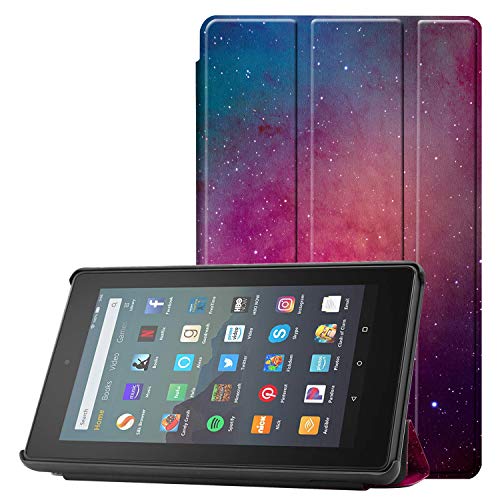 Book Cover Famavala Shell Case Cover Compatible with All-New Fire 7 Tablet [9th Generation, 2019 Release] (APinky)