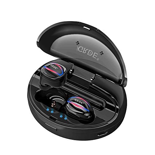 Book Cover GRDE Wireless Earbuds, Bluetooth Headphones TWS Bluetooth 5.0 Earbuds True Wireless Stereo Headphones [90H Playtime] with Charging Case and Built in Mic Headset for iPhone Android