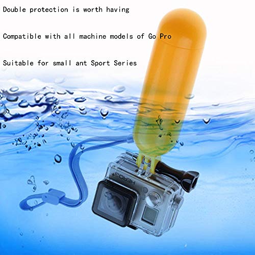 Book Cover Waterproof Floating Hand Grip Compatible with GoPro Camera Hero 5 Session Black Silver Hero 6 5 4 3 3+ 2 1 Handler & Handle Mount Accessories Kit for Water Sport and Action Cameras (Light Yellow)