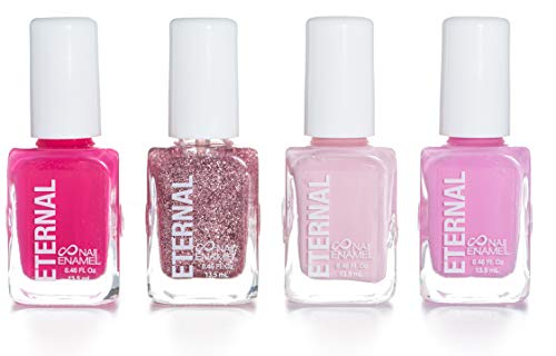 Book Cover Eternal 4 Nail Polish Collection Pinky Promise - 4 Pieces Set: Long Lasting, Quick Dry Lacquer