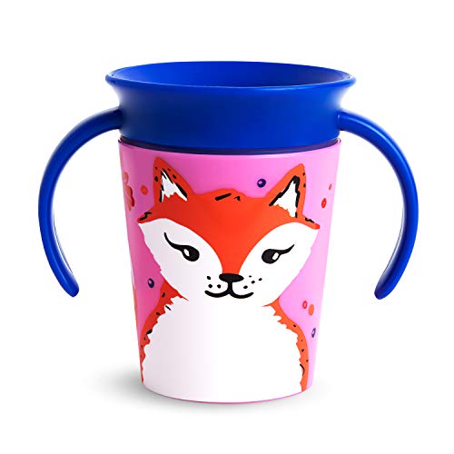 Book Cover Munchkin Miracle 360 WildLove Trainer Sippy Cup, 6 Ounce, Red Fox