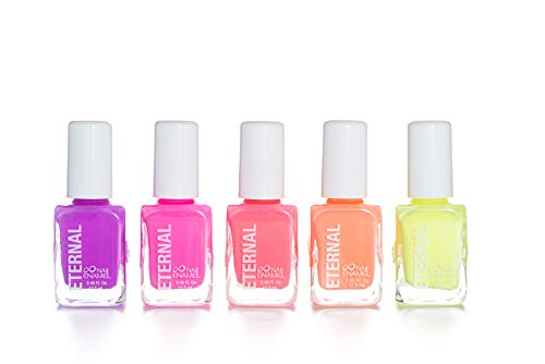 Book Cover Eternal 5 Collection: Girls Just Wanna Have Neons - 5 Pieces Set: Long Lasting, Quick Dry Nail Polish