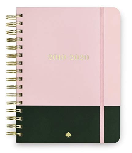 Book Cover Kate Spade New York 17 Month Large Hardcover 2019-2020 Daily Planner, Weekly and Monthly Planner with Stickers, Pocket Folder, Tab Dividers, 8