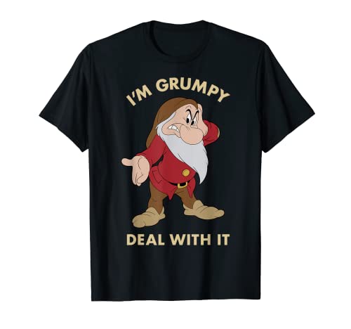 Book Cover Disney Snow White I'm Grumpy Deal With It Portrait T-Shirt