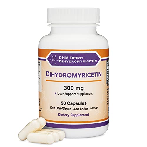 Book Cover Dihydromyricetin (DHM) (Hovenia Dulcis Extract) Liver Support Supplement (Naturally Obtained from The Oriental Raisin Tree) 90 Capsules 300mg