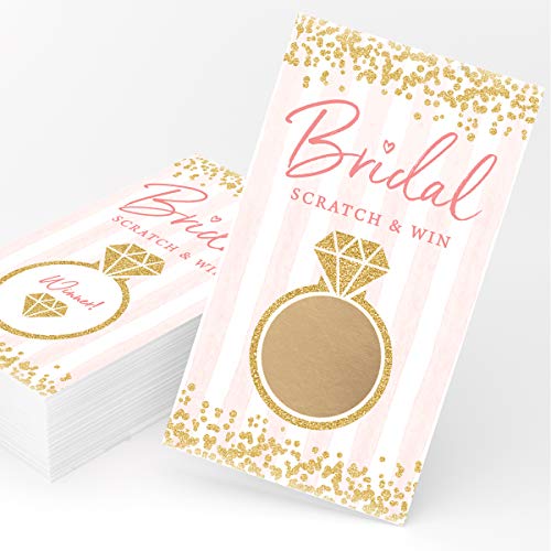 Book Cover Bridal Shower Scratch Off Game, 30 Cards, Bridal Lottery Tickets, Wedding Shower Ideas