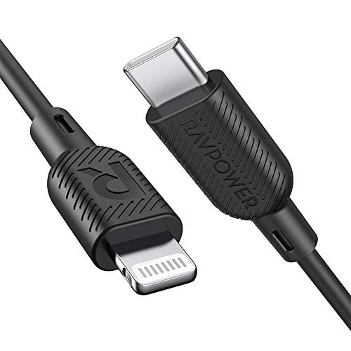 Book Cover USB C to Lightning Cable RAVPower [3ft Mfi Certified] Supports Power Delivery Fast Charging with Type C Pd Charger Compatible with iPhone 11/ Pro/Max/X/XS/XR/XS Max/8/Plus