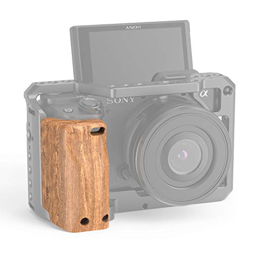 Book Cover SMALLRIG Wooden Handle Handgrip for Sony A6400 Cage â€“ APS2318