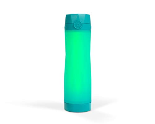 Book Cover Hidrate Spark 3 Smart Water Bottle, Tracks Water Intake and Glows to Remind You to Stay Hydrated, BPA Free, 20 oz, Scuba