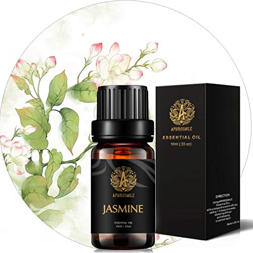 Book Cover Jasmine Aromatherapy Essential Oil Fragrance,100% Pure Jasmine Scented Oil Fragrance for Humidifier, 0.33oz-10ml Therapeutic Grade Aromatherapy Jasmine Essential Oil Perfume for Home, Massage