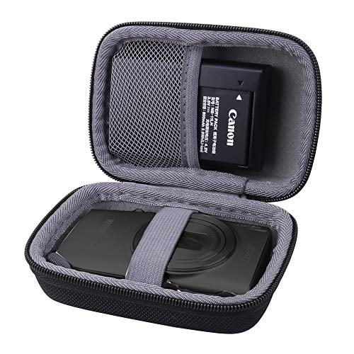 Book Cover Aenllosi Hard Carrying Case Replacement for Canon PowerShot ELPH 180/190 Digital Camera (Storage case, Black)