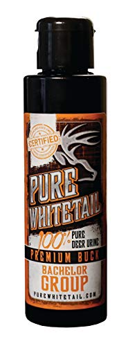 Book Cover Pure Whitetail | Bachelor Group | Whitetail Buck Urine | Fresh 100% Pure Mock Scrape Urine | Cover Scent from Multiple Bucks | Deer Pee | Buck Scent | 4 oz Bottle