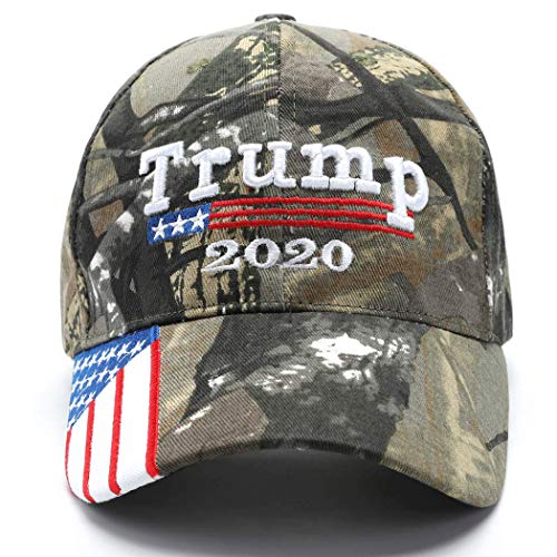 Book Cover ROWILUX Trump Hat 2020 Keep America Great USA Flag Baseball Cap