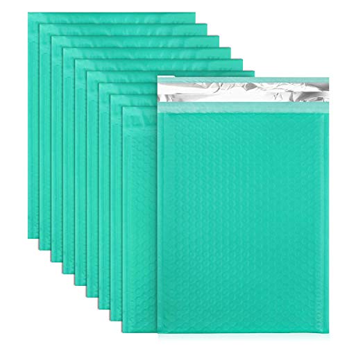 Book Cover LANIAKEA 8.5x12” Teal Padded Envelopes Waterproof Poly Bubble Mailers Self Seal Mailing Shipping Envelopes 30pcs
