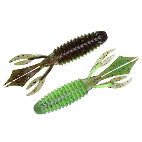 Book Cover RUNCL Anchor Box - Craw Baits, Creature Baits, 4/4.2in Soft Fishing Lures 15/20pcs - Oversized Pinchers, Weedless Design, Natural Oils, Lifelike Swimming Actions, Proven Colors - Fishing Baits