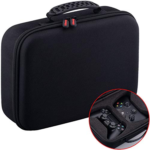 Book Cover YoRHa Dust & Water Proof Universal Travel Carrying Hard Case for Dual Any Regular Sized Controller e.g. PS5, PS4, Xbox Series X/S, Xbox One, Switch Pro, Stadia etc.