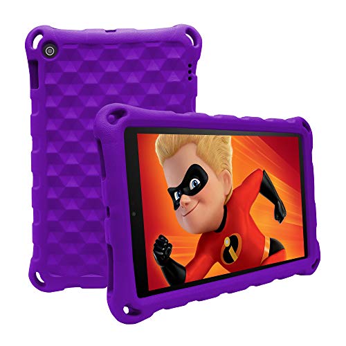 Book Cover 2019 All-New Amazon Fire HD 10 Tablet Case (Compatible with 2015 & 2017 &2019 Released),Light Weight Shock Proof EVA Kids Case for Fire HD 10.1