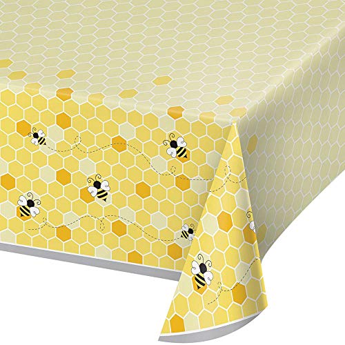 Book Cover Creative Converting Bumblebee Baby Plastic Tablecloth, 54