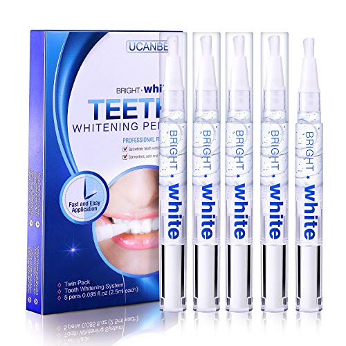 Book Cover Teeth Whitening Pen Kit(5 Pens), Safe 35% Carbamide Peroxide Gel, Effective, Painless, No Sensitivity, Easy to Use, Travel-Friendly, 20+ Uses, Beautiful White Smile, Natural Mint Flavor