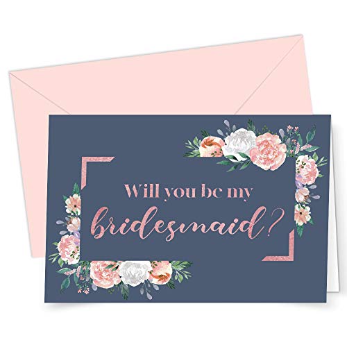 Book Cover Bridal Cards 1 (Navy Floral)