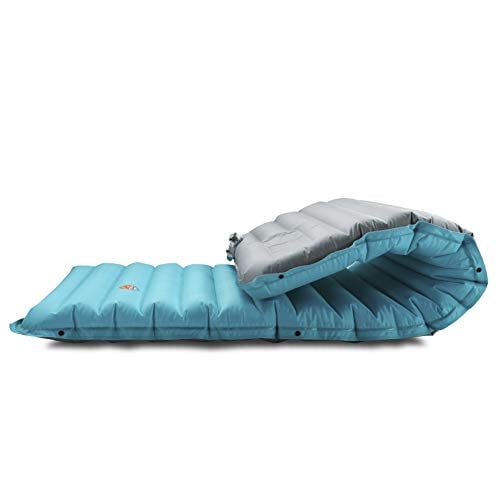 Book Cover ZOOOBELIVES Extra Thickness Inflatable Sleeping Pad with Built-in Pump, Most Comfortable Camping Mattress for Backpacking, Car Traveling and Hiking, Compact and Lightweight - Airlive2000