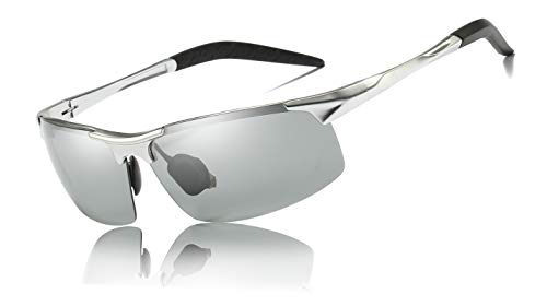 Book Cover Lcbestbro Men's Polarized Sunglasses for Driving Fishing Golf Metal Frame UV400