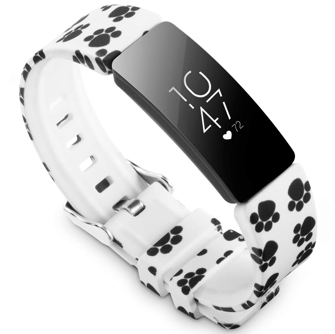 Book Cover allbingo Cute Bands Compatible with Fitbit Inspire HR & Inspire & Ace 2, Women Men Floral Print Replacement Strap Accessories Wristband Small Large for Inspire HR & Inspire