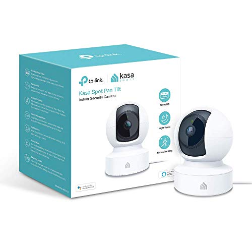 Book Cover Kasa Smart KC110 Dome Indoor Security Camera by TP-Link, 1080p HD Smart Home Pan/Tilt Camera with Night Vision, Motion Detection for Pet Baby Monitor, Works with Alexa & Google Home