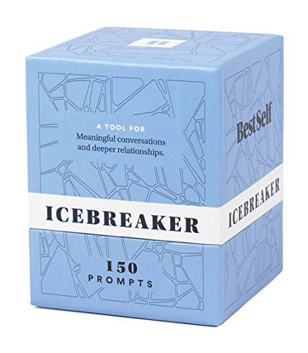 Book Cover BestSelf Icebreaker Deck - Meaningful Conversation Starter Cards with 150 Prompts