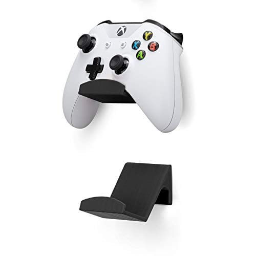 Book Cover Game Controller Wall Mount Stand Holder (2 Pack) for Xbox ONE Switch PS4 STEAM PC Nintendo, Universal Game Controller Accessories - No Screws, Stick on, Black by Brainwavz