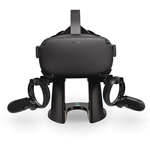 Book Cover AMVR VR Stand,Headset Display Holder and Controller Mount Station for Oculus Rift S / Oculus Quest Headset and Touch Controllers