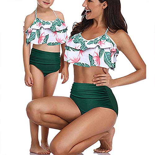 Book Cover Haibinsh Two Piece Girl Swimsuit Mommy & Me Matching Swimwear Bathing Suits Bikini Set