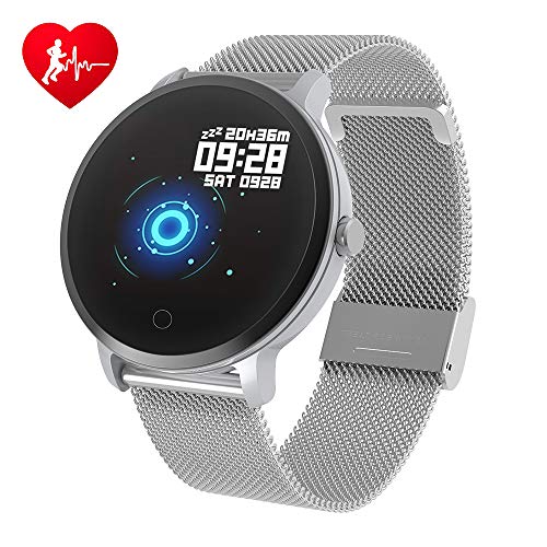 Book Cover BingoFit Epic Fitness Tracker Smart Watch, Activity Tracker with Heart Rate Monitor, Waterproof Pedometer Watch with Sleep Monitor, Step Counter for Kids (Silver)