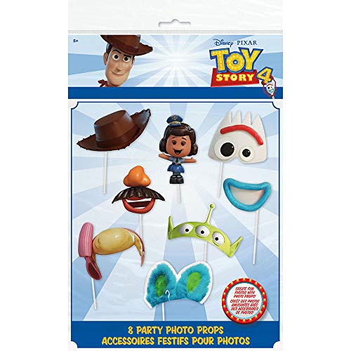 Book Cover Unique Disney Toy Story 4 Photo Booth Props - 8 Pcs, multi-colored, one size