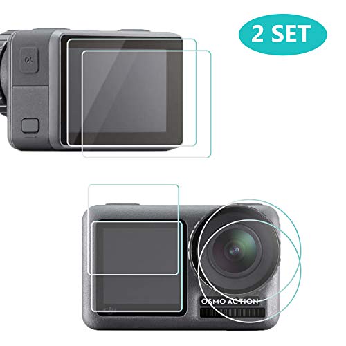 Book Cover Skyreat 2-Pack Screen Protector Compatible with DJI Osmo Action,9H Hardness Anti-Scratch Tempered Glass for Osmo Action Accessories