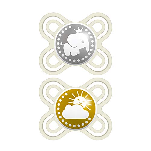 Book Cover MAM Perfect Start Pacifiers, Orthodontic Pacifiers (2 Pack) MAM Newborn Pacifiers, Best Pacifier for Breastfed Babies, Unisex Baby Pacifier
