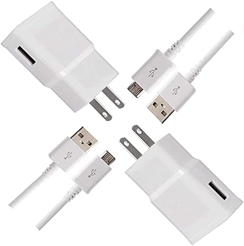 Book Cover TT&C Adaptive Fast Wall Charger Adapter Galaxy S7 with Micro-USB Cableã€5ftã€‘ Compatible with Samsung Galaxy S7 S7 Edge S6 S6 Edge S5 S4 Note 5 4 LG G2 G3 G4 (2 Pack)