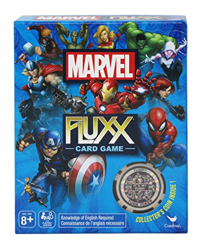 Book Cover Marvel Fluxx â€“ Card Games Adults and Kids - 2-6 Players â€“ Card Games for Family â€“ 10-40 Mins of Gameplay â€“ Games for Family Game Night â€“ Card Games for Kids & Adults Ages 8+ - English