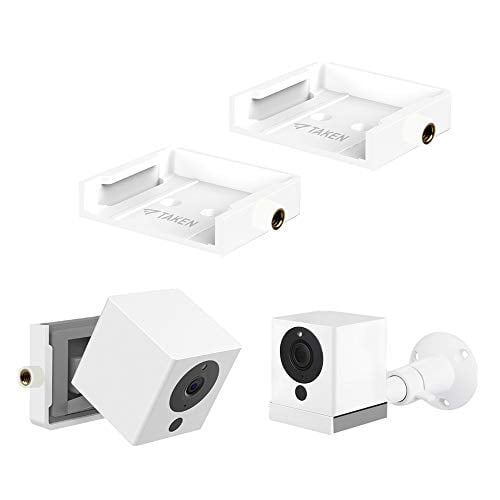 Book Cover Wyze Cam Wall Mount Bracket with Universal Screw Compatible with Wyze Cam - Full Install Kit (2 Pack, White)