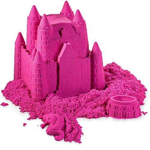 Book Cover walla Play Sand (5 lbs.) | Pink Play Sand for Kids | Great Sensory Toy for Creating Fun, Moldable Sand Art & Work On Fine Motor Skills | Bring The Beach to Your Home with Mess-Free Magic Sand