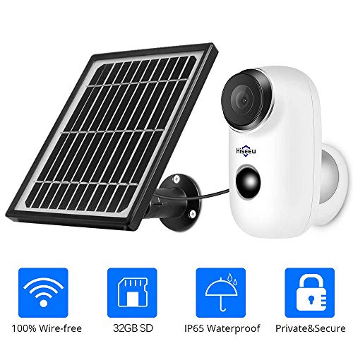 Book Cover Solar Wireless Camera,1080P Outdoor Security Camera,App Remote,2-Way Audio,Motion Alert,Rechargeable Batteries,IP65 Waterproof,Night Vision,2.4GHz WiFi,6 Months Encrypted Record,32GB Storage
