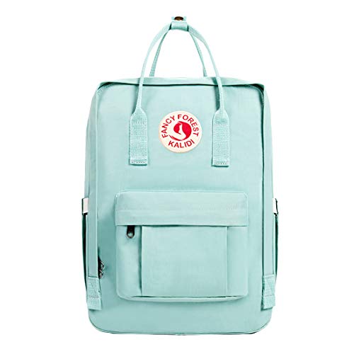 Book Cover KALIDI Casual Backpack for Women,15 Inches Laptop Classic Backpack Camping Rucksack Travel Outdoor Daypack College School Bag (Mint Green)