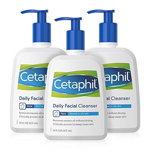 Book Cover Cetaphil Daily Facial Cleanser, For Normal to Oily Skin, 16 Ounce (Pack of 2)