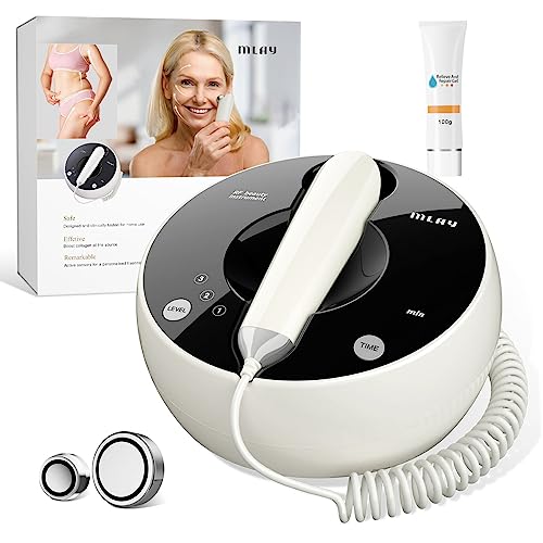 Book Cover RF Beauty Device | Home RF Lifting | Wrinkle Removal | Anti Aging | Skin Care - Increase Collagen & Absorption - MLAY Professional Radio Frequency Skin Tightening for Face and Body - Salon Effects