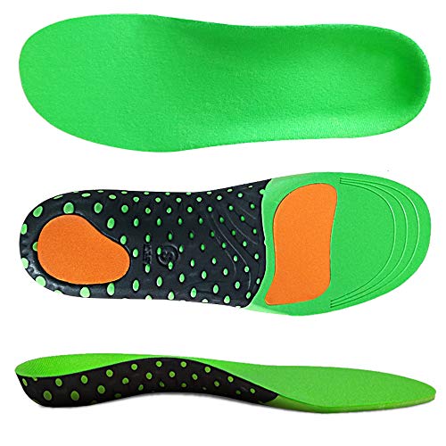 Book Cover VoMii for Arch Support Insoles, Flat Feet, Plantar Fasciitis Orthotic Inserts with EVA Sports Comfort Best Shock Absorption Breathable Insole for Men and Women, M(Men's 8-10.5/Women 9-11.5)