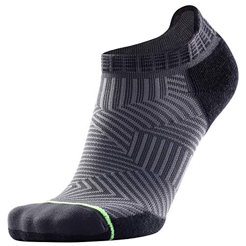Book Cover Compression Running Socks Anti-Blister No Show Low Cut Merino Wool Athletic for Men and Women